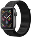 Apple Watch Series 4 44mm vesmírně šedý hliník s černým provlékacím sportovním řemínkem