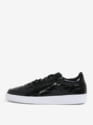 Černé dámské kožené lesklé tenisky Reebok Club C 85